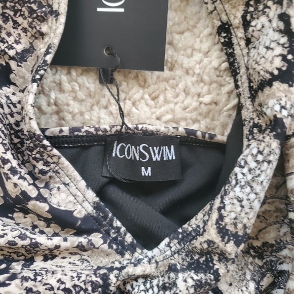 Iconswim Women's Swimsuit-Snakeskin Size Medium - Picture 4 of 6